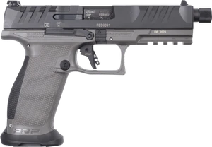 Walther Arms 2877503 PDP Pro SD 9mm Luger 18+1 5.10" Threaded Barrel, Black Optic Cut/Serrated Slide, Tungsten Gray Polymer Frame with Pic. Rail, Performance Duty Grip, Flared Magwell                 