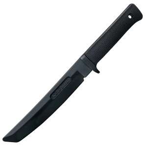 Cold Steel CS92R13RT Recon Rubber Trainer 7" Fixed Tanto Plain Black Santoprene                                                                                                                         
