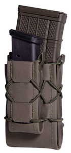 High Speed Gear 24DD00OD TACO Gen 2 Double Decker OD Green Nylon Laminate MOLLE Mount Pistol/Rifle                                                                                                      