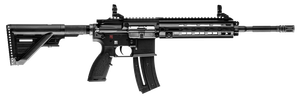 HK 81000402 HK 416  22 LR 10+1 16.10" Black Steel Threaded Barrel Aluminum w/M-LOK & Picatinny Rail Black Aluminum Receiver Black Retractable Stock Right Hand                                          
