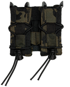 High Speed Gear 13PT12MB TACO Mag Pouch Double MultiCam Black Nylon Belt Belts 2.25" Wide Compatible w/ Pistol                                                                                          