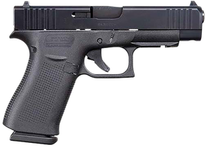 Glock UA4850201FR G48 Gen5 Slim Compact 9mm Luger 10+1 4.17" Black Steel Barrel Black, nDLC Front Rail/Serrated Slide, Black Polymer Frame w/Beavertail, Black Textured Polymer Grips, USA Made         