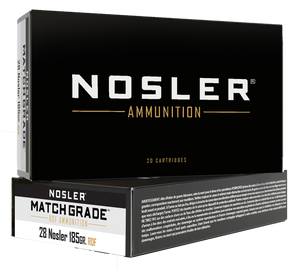 Nosler 60141 Match Grade RDF 28Nosler 185gr RDF Hollow Point Boat Tail 20 Per Box/10 Case                                                                                                               