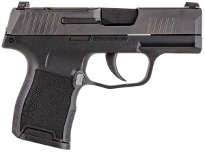 Sig Sauer P365 Micro-Compact 380 ACP 10+1 3.10" Black Carbon Steel Barrel, Black Nitron Optic Ready/Serrated Slide & Frame w/Sig Rail, Black Polymer Grips, Manual Safety, Right Hand