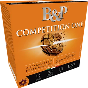 B&p Ammunition 12B18CP8 Competition One  12Gauge 2.75" 1 1/8oz 8Shot 25 Per Box/10 Case                                                                                                                 
