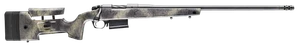 Bergara Rifles B14LM3613 B-14 Wilderness HMR 7mm PRC 5+1 24" Threaded, Sniper Gray Cerakote Barrel/Rec, Adj. SoftTouch Woodland Camo Stock with Mini-Chassis, Omni Muzzle Brake                         