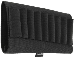 Allen 206 Rifle Cartridge Holder  9rd Black Elastic Buttstock Mount                                                                                                                                     