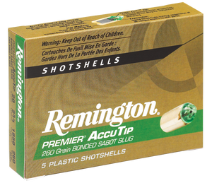 Remington Ammunition 20496 Premier AccuTip  20 Gauge 2.75" Sabot Slug Shot 5 Per Box/ 20 Cs                                                                                                             