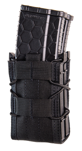 High Speed Gear 112R00BK TACO X2R Mag Pouch Double Black Nylon MOLLE Compatible w/ Rifle                                                                                                                