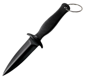 Cold Steel CS-92FBB FGX Boot Blade II 3.25" Fixed Plain Black Griv-Ex Blade/Black Checkered Kray-Ex Handle                                                                                              