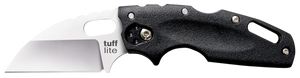 Cold Steel CS20LTZ Tuff Lite  2.50" Folding Sheepsfoot Plain AUS-8A SS Blade, 3.50" Black Textured Griv-Ex Handle                                                                                       
