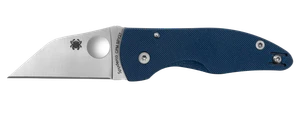 Spyderco C264GPCBL MicroJimbo  2.45" Folding Wharncliffe Plain Satin CPM SPY27 SS Blade, Cobalt Blue G10 Handle                                                                                         