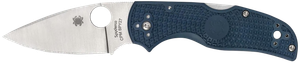 Spyderco C41PCBL5 Native 5 Lightweight 2.95" Folding Spear Point Plain CPM SPY27 SS Blade Cobalt Blue FRN Handle Includes Pocket Clip                                                                   