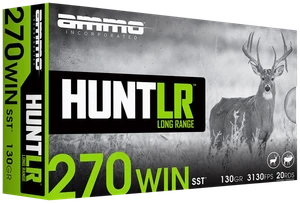 Ammo Inc 270W130SSTA20D Hunt Long Range 270Win 130gr Super Shock Tip 20 Per Box/10 Case                                                                                                                 