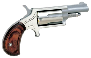 North American Arms 22M Mini-Revolver  22 WMR 5 Shot 1.63" Barrel, Overall Stainless Steel Finish, Rosewood Grip                                                                                        