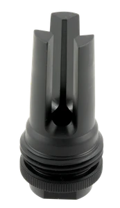SilencerCo AC1283 ASR Flash Hider Black Steel with 1/2"-28 tpi Threads for 7.62mm                                                                                                                       