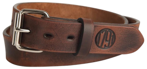 1791 Gunleather BLT013842VTGA 01 Gun Belt Vintage Leather 38/42 1.50" Wide Buckle Closure                                                                                                               