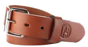1791 Gunleather BLT014246CBRA 01  Gun Belt Classic Brown Leather 42/46 1.50" Wide Buckle Closure                                                                                                        