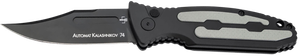 Boker 01KALS136  Kalashnikov 3.35" Clip Point Plain Black D2 Steel Blade Black/Gray Aluminum Handle                                                                                                     