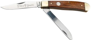 Boker 110832 Trapper 2.0 Clip Point/Spey Plain D2 Steel Blade Rosewood Tulip Wood Handle                                                                                                                