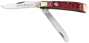 Boker 110825 Trapper 2.0 Clip Point/Spey Plain D2 Steel Blade Red Jigged Bone Handle                                                                                                                    