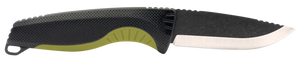 S.O.G SOG17410441 Aegis FX 3.70" Fixed Drop Point Plain Stonewashed 4116 Krupp SS Blade Black w/Moss Green Accents GRN Handle, Includes Sheath                                                          