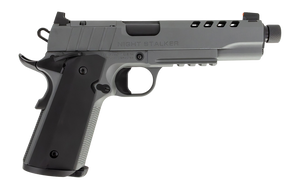 Tisas Arms 10100558 1911 Night Stalker SF 10mm Auto 8+1 5.11" Black Threaded Barrel, Gray Cerakote Carbon Steel Lightening Cut/Serrated Slide, Gray Cerakote Carbon Steel Frame w/Beavertail & Picatinny