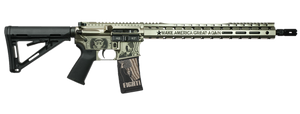 Black Rain Ordnance 24111203S Trump FX Custom Limited Edition 5.56 NATO 30+1 Silver Spec 15                                                                                                             