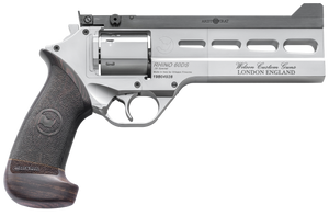 Chiappa Firearms 340302 Rhino Match Master 38 Special 6 Shot, 6" Gray PVD Steel Vent Rib Barrel & Cylinder, Gray PVD Aluminum Frame, Black Hogue Micarta Grip, Exposed Hammer                           