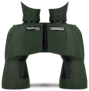 Steiner Nighthunter 8x56mm BaK-4 Porro Prism, Auto Focus, Matte Green Makrolon w/Rubber Armor