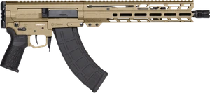 CMMG Dissent MK47 7.62x39mm 30+1 12.50" Black Nitride Threaded Barrel, M-LOK Handguards, Coyote Tan Cerakote Aluminum Picatinny Rail Receiver