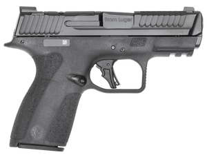 Smith & Wesson 14459 M&P Shield X *CA Compliant Sub-Compact Frame 9mm Luger 10+1 3.60" Black Armornite Stainless Steel Barrel & Optic Ready/Serrated Slide, Black Polymer Frame w/Picatinny Rail, Black 