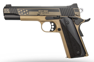 Kimber Mfg, Inc 3700896 DS Warrior LW Boot Campaign Bundle 9mm Luger 20+1 5" Stainless Deep Crown Barrel, KimPro Black Stainless Steel Engraved/Optic Cut/Serrated Slide, Black Anodized Aluminum Frame 