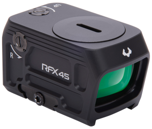 Viridian 9810058 RFX45  Black Anodized 1 x 24 mm x 15.5 mm 5 MOA Green Dot ACRO/Docter                                                                                                                  