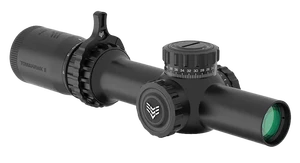 Swampfox Optics THK14241GB Tomahawk II  Black 1-4x24mm 30mm Tube BDC Green Reticle                                                                                                                      