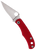 Spyderco C133GRDP Bug 1.27" Satin 12C27 Sandvik SS Blade, Red Textured G10 Handle                                                                                                                       