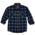 Hornady Gear 32206 Flannel Shirt  3XL Navy/Black/Gray,  Cotton/Polyester, Relaxed Fit Button Up                                                                                                         