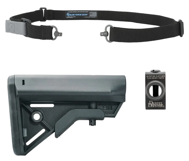 Blue Force Gear KSP0088BK M4 Modern Combat Sling Kit Black                                                                                                                                              