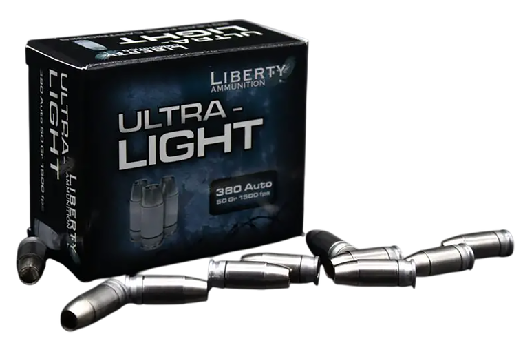 Liberty Ammunition LA-UL-380-055 Ultra-Light  380ACP 50gr 20 Per Box/10 Case                                                                                                                            