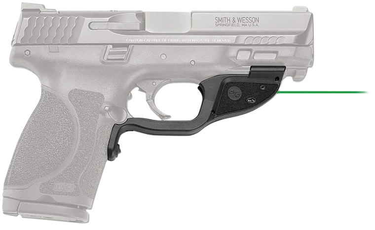Crimson Trace 0174501 LG-362G Green Laserguard  Black Smith & Wesson M&P M2.0 Full Size/Compact/Subcompact                                                                                              