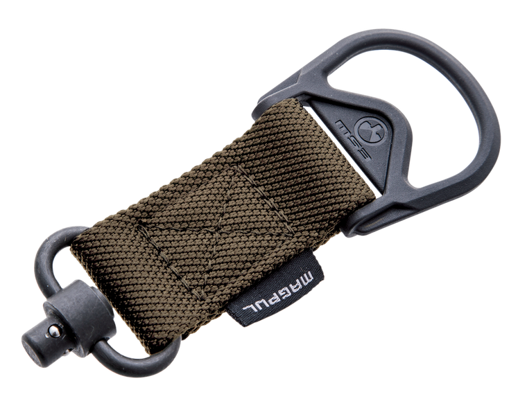 Magpul MAG517-COY MS1/MS3 QD Sling Adapter made of Steel with Maganese Phosphate Coyote Finish, Polymer Hardware, Nylon 1.25" Webbing & Two to One-Point Design for AR-15, M4, M16, AK-Platform & AKM   