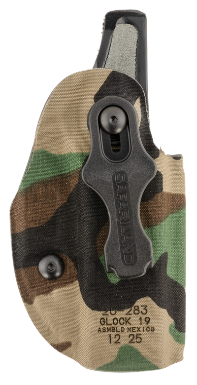 Safariland Species IWB Woodland Camo Compatible w/ Glock 19 Belt Clip Right Hand