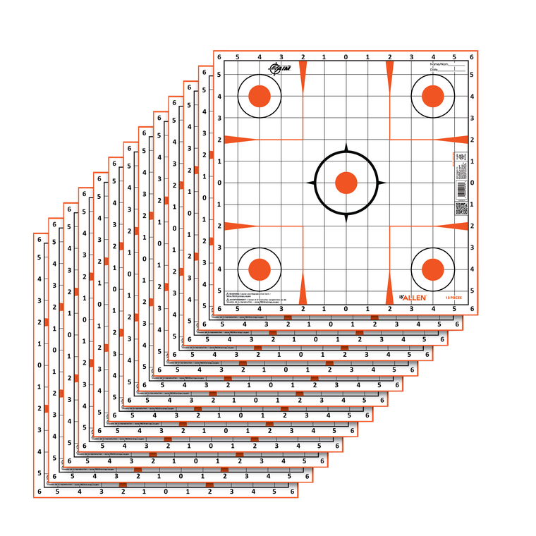 EZ-Aim 15333 Sight-In-Grid  12"x12" Paper 13 Per Pack                                                                                                                                                   