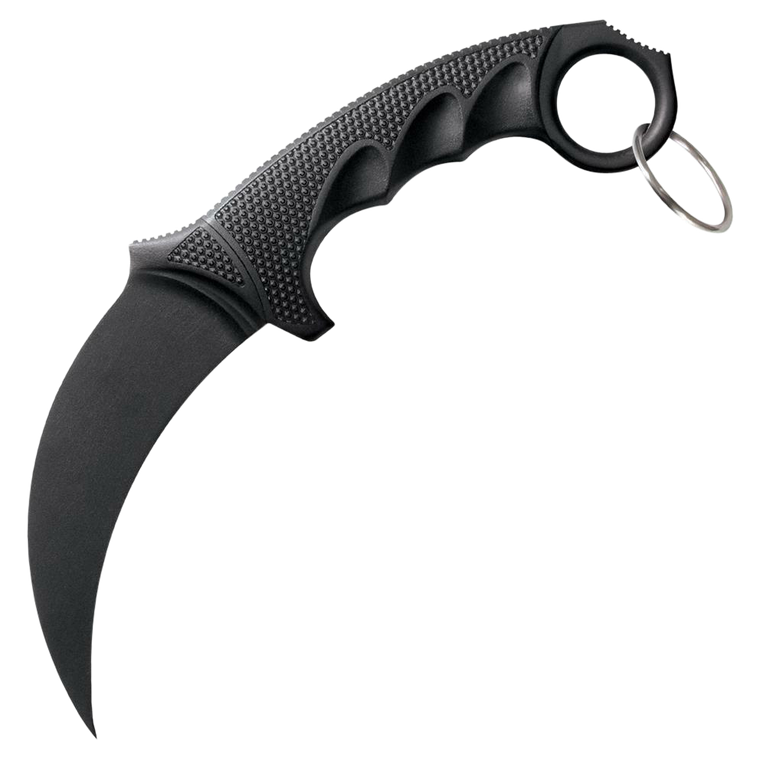 Cold Steel CS92FK FGX  4" Fixed Plain Karambit Black Griv-Ex Blade/Black Griv-Ex w/Overmold Kray-Ex Handle                                                                                              
