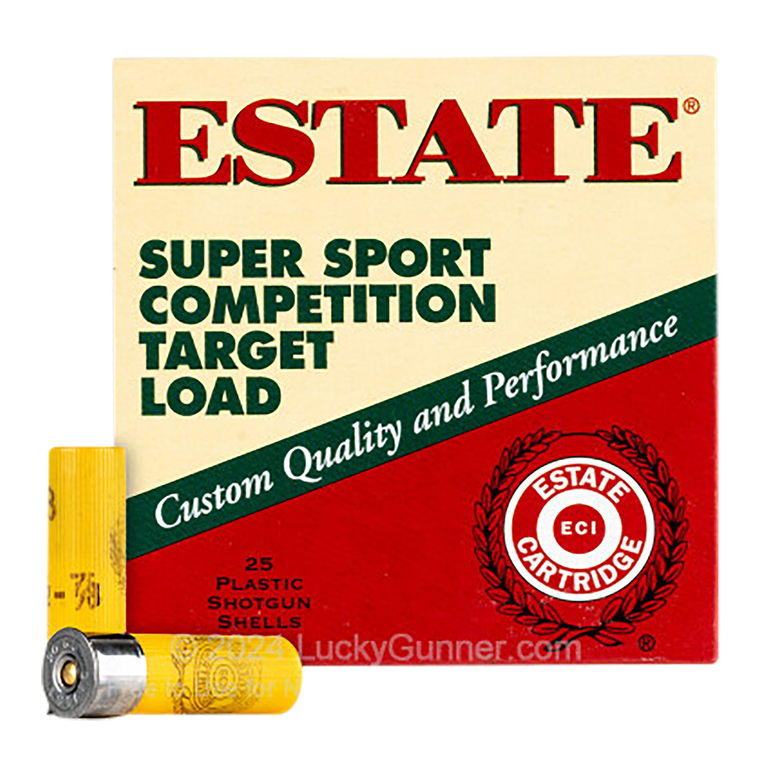 Estate Cartridge SS208 Super Sport Competition Target 20Gauge 2.75" 7/8oz 8Shot 25 Per Box/10 Case                                                                                                      