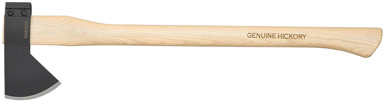 Cold Steel CS90QB Hudson Bay Camp  4.13" Plain 1055 Carbon Steel Blade American Hickory Handle 27"                                                                                                      