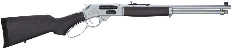 Henry H010GAW Side Gate All Weather Full Size 45-70 Gov 4+1 18.43" Hard Chrome Plated Steel Barrel, Satin Hard Chrome Steel Receiver, Stained Hardwood Stock Right Hand                                 