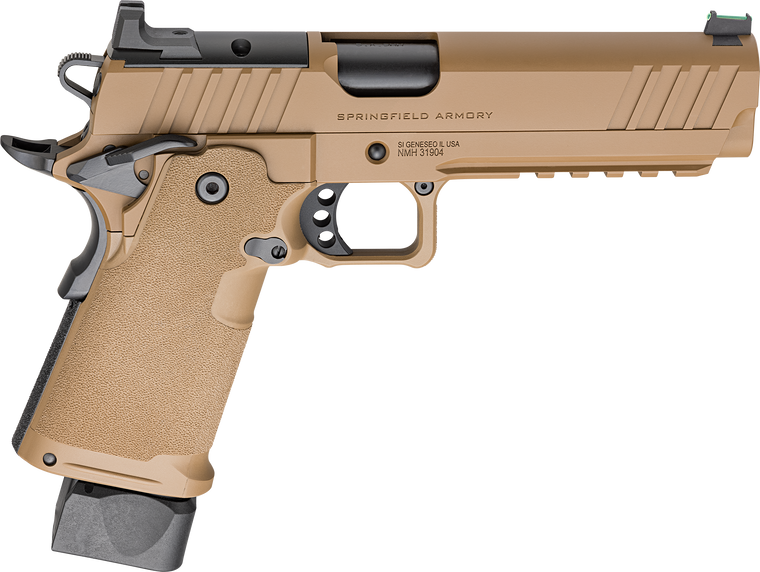 Springfield Armory PH9119AOSCB 1911 DS Prodigy 9mm 20+1 17+1 5" Coyote Brown Cerakote Optic Ready Carbon Steel Slide Polymer Grip                                                                       
