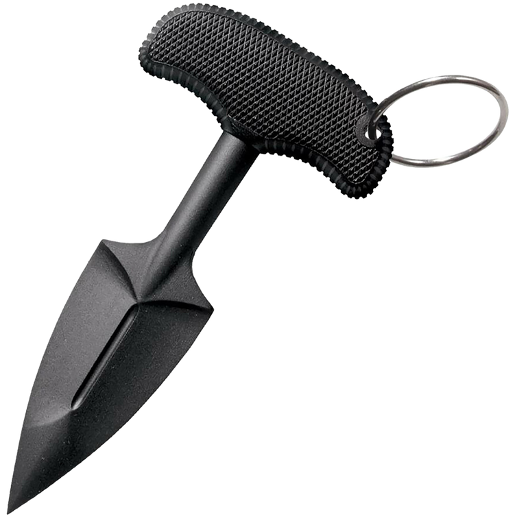 Cold Steel 92FPB FGX Push Blade II 2.25" Fixed Plain Black Griv-Ex Blade/Black Kray-Ex Handle                                                                                                           