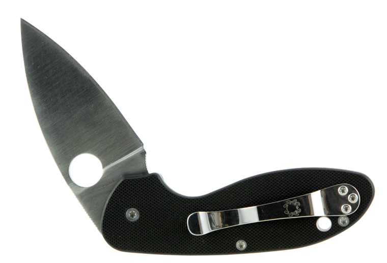 Spyderco C216GP Efficient  2.98" Folding Drop Point Plain 8Cr13MoV SS Blade Black G10 Handle Includes Pocket Clip                                                                                       